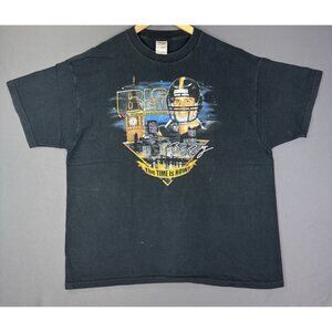 Vintage Y2K Big Ben Roethlisberger Pittsburgh Steelers Football NFL Black 2XL